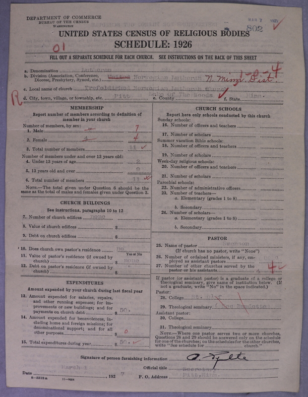 Scan of Norwegian Lutheran Church of America: 802