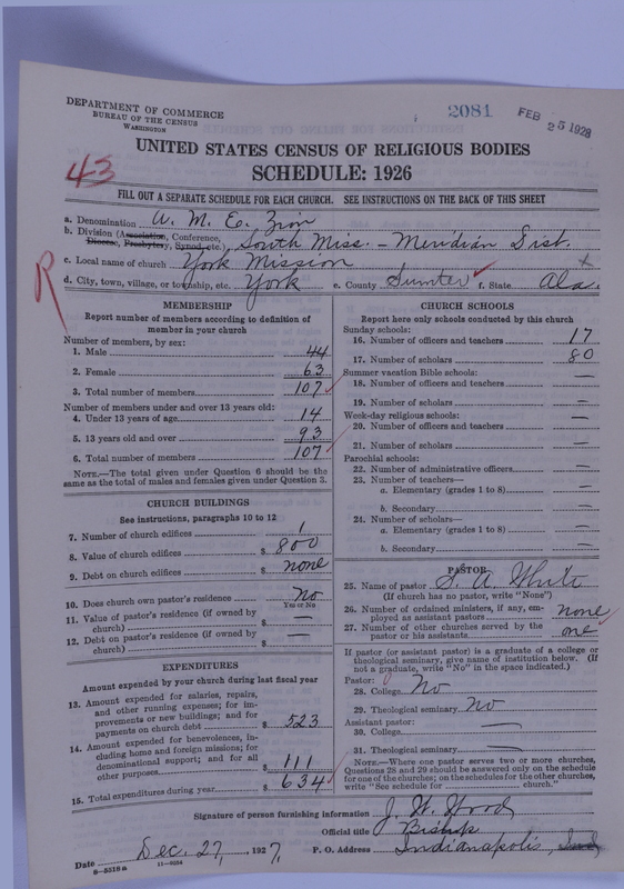 Scan of African Methodist Episcopal Zion Church: 2081