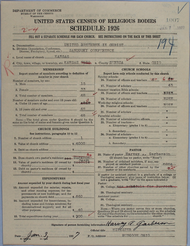 Scan of Church of the United Brethren in Christ: 1007