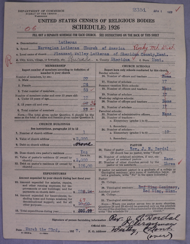 Scan of Norwegian Lutheran Church of America: 2351