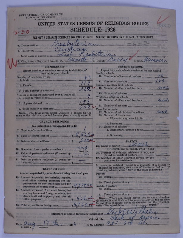 Scan of Presbyterian Church in the United States of America: 5060