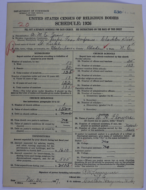 Scan of African Methodist Episcopal Zion Church: 530