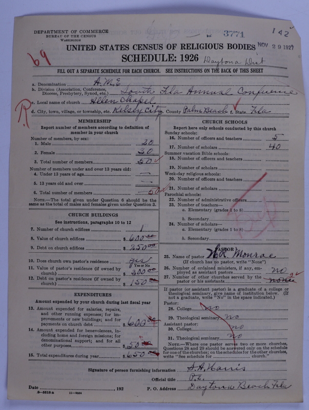 Scan of African Methodist Episcopal Church: 3771