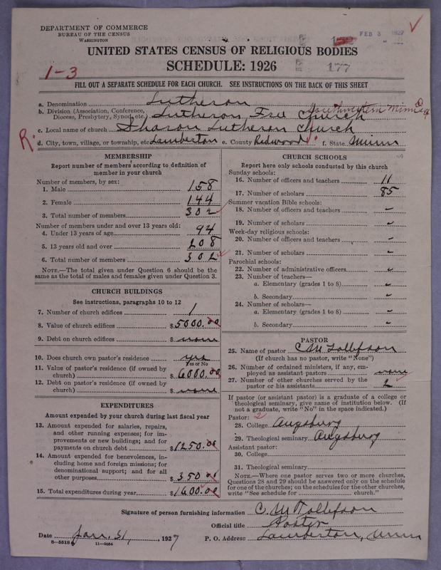 Scan of Lutheran Free Church: 177