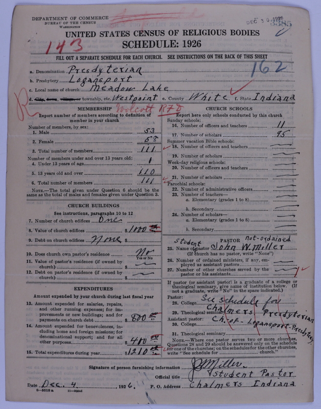 Scan of Presbyterian Church in the United States of America: 3385