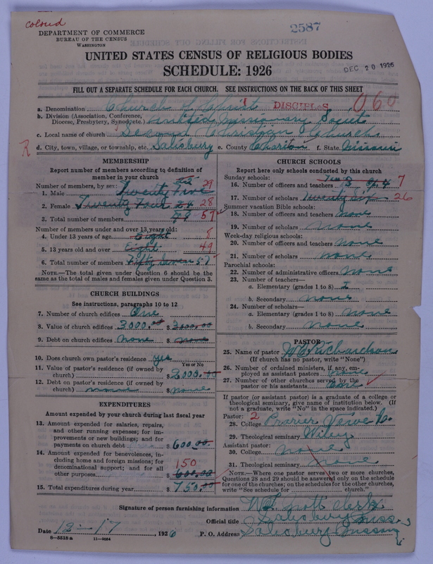 Scan of Disciples of Christ: 2587