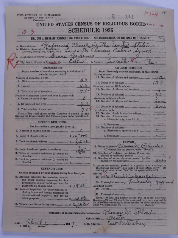 Scan of Reformed Church in the United States: 441