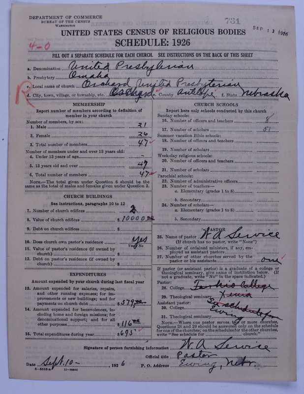 Scan of United Presbyterian Church of North America: 731