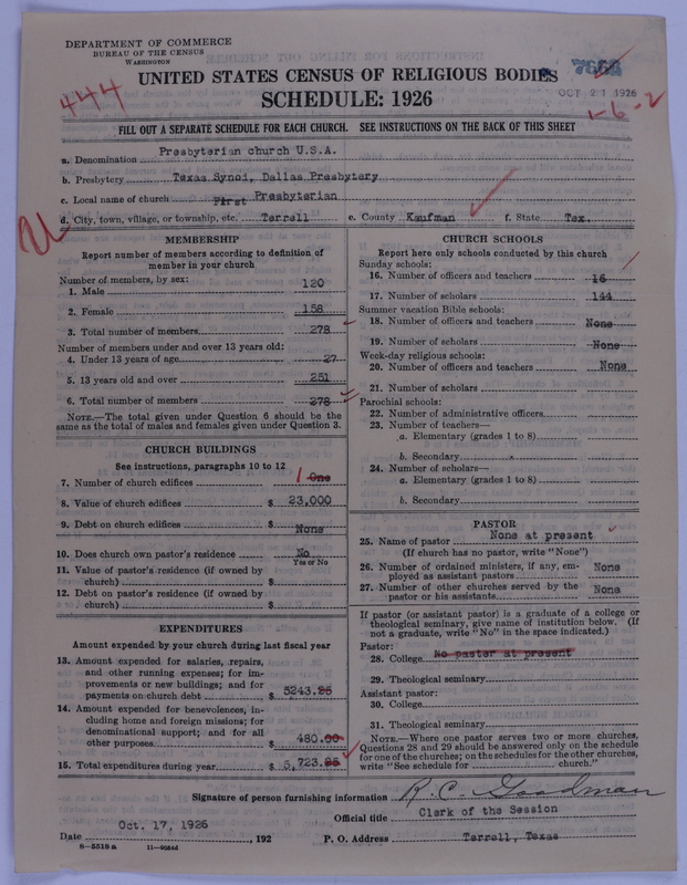 Scan of Presbyterian Church in the United States of America: 7666