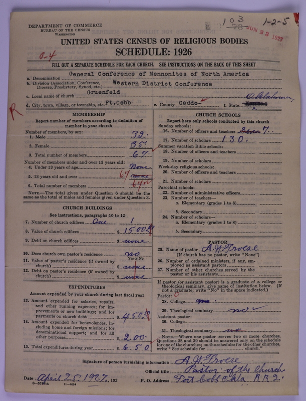 Scan of General Conference of the Mennonite Church of North America: 103