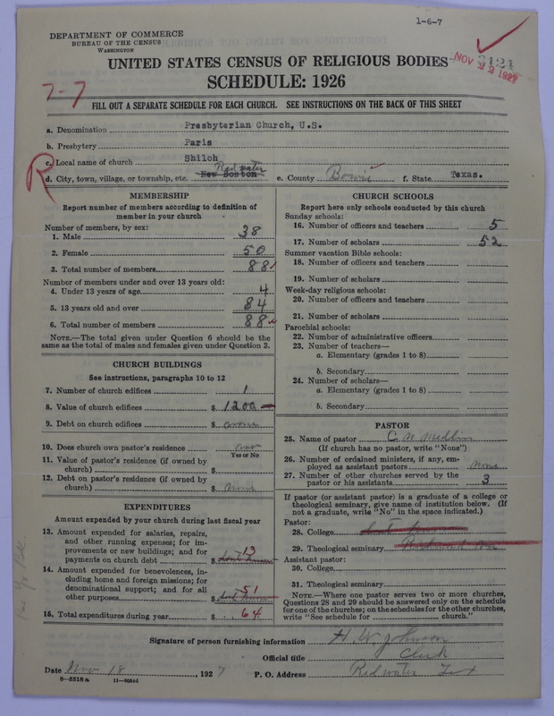 Scan of Presbyterian Church in the United States: 3124