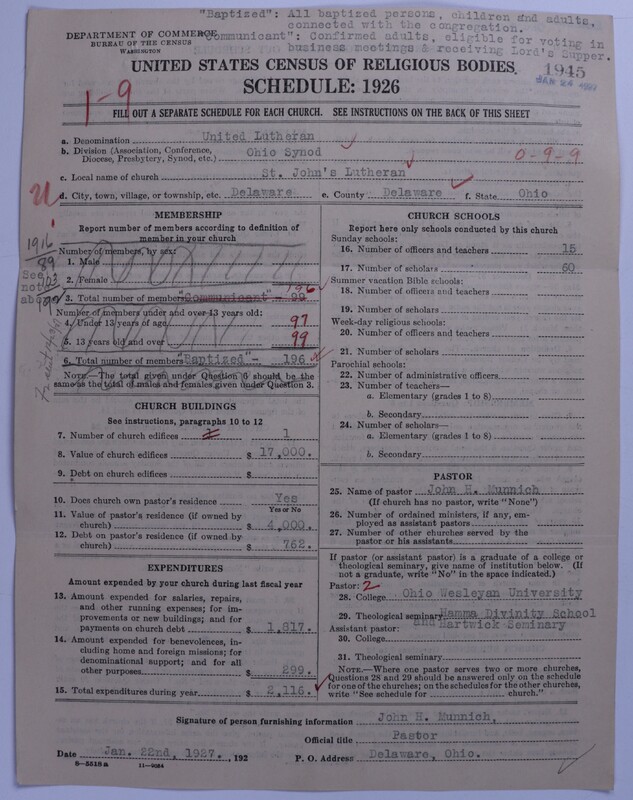 Scan of United Lutheran Church in America: 1945