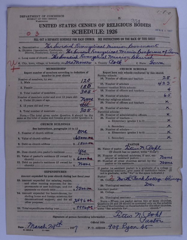 Scan of Swedish Evangelical Mission Covenant of America: 251