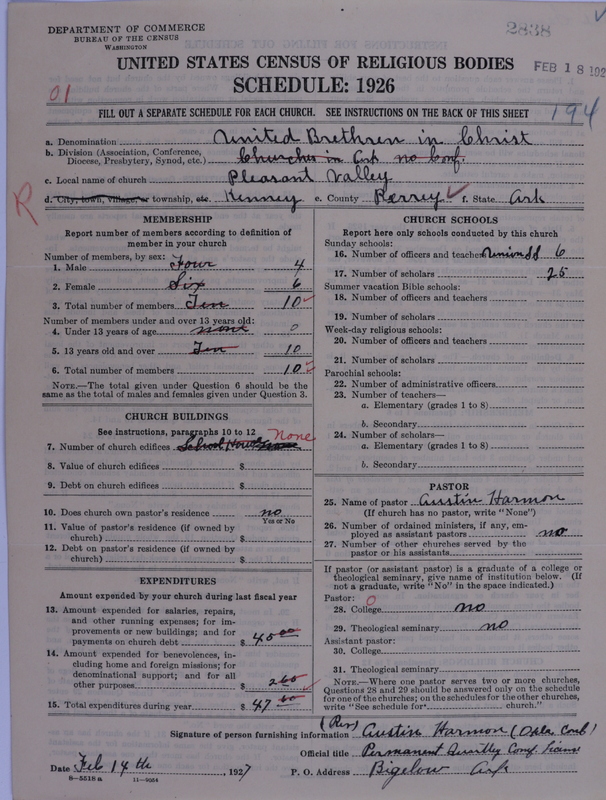 Scan of Church of the United Brethren in Christ: 2838