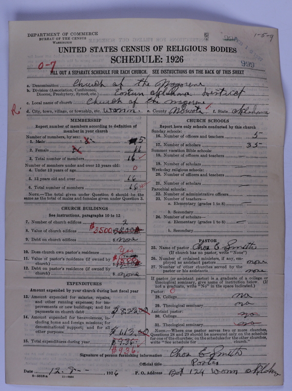 Scan of Church of the Nazarene: 999