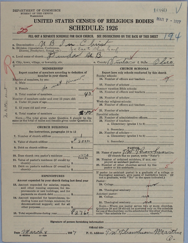 Scan of Church of the United Brethren in Christ: 1080