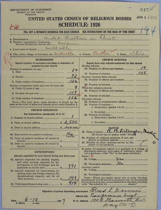 Scan of Church of the United Brethren in Christ: 617