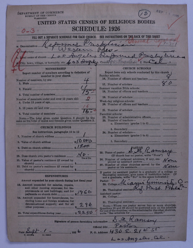 Scan of Reformed Presbyterian Church in North America, General Synod: 13