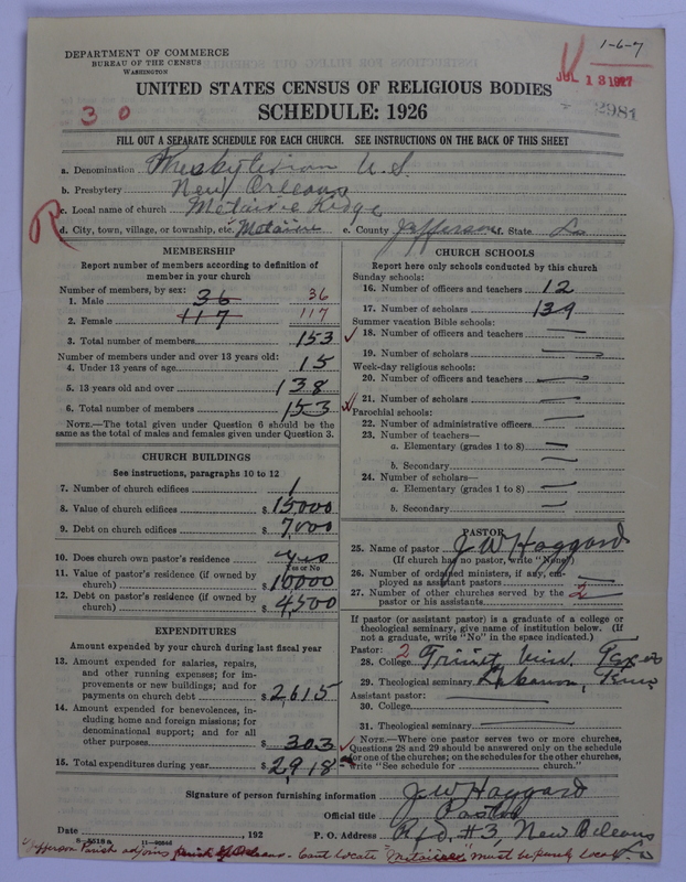 Scan of Presbyterian Church in the United States: 2981
