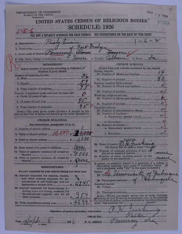 Scan of Presbyterian Church in the United States of America: 4725