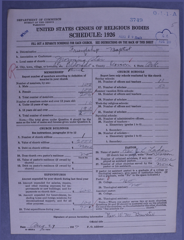 Scan of Negro Baptists: 3749
