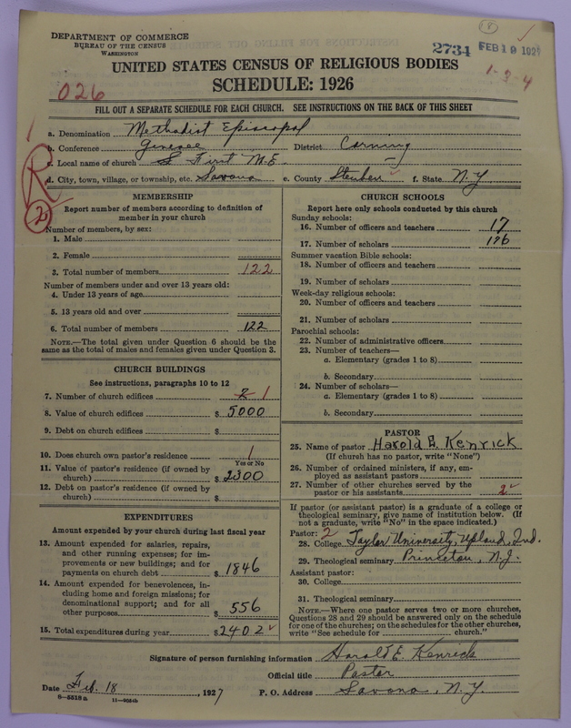 Scan of Methodist Episcopal Church: 2734