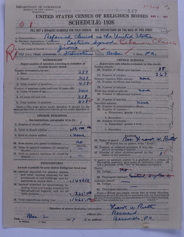 Scan of Reformed Church in the United States: 147