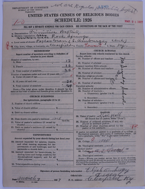 Scan of Primitive Baptists: 1489
