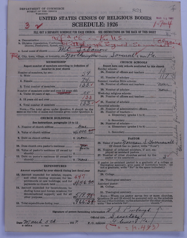 Scan of Reformed Church in the United States: 821
