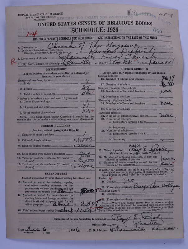 Scan of Church of the Nazarene: 645