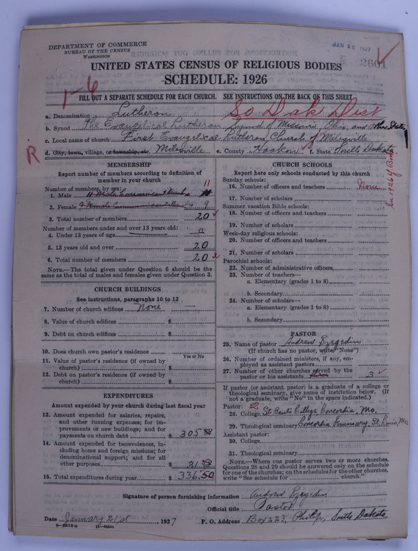 Scan of Evangelical Lutheran Synodical Conference of America: Evangelical Lutheran Synod of Missouri, Ohio, and Other States: 2601