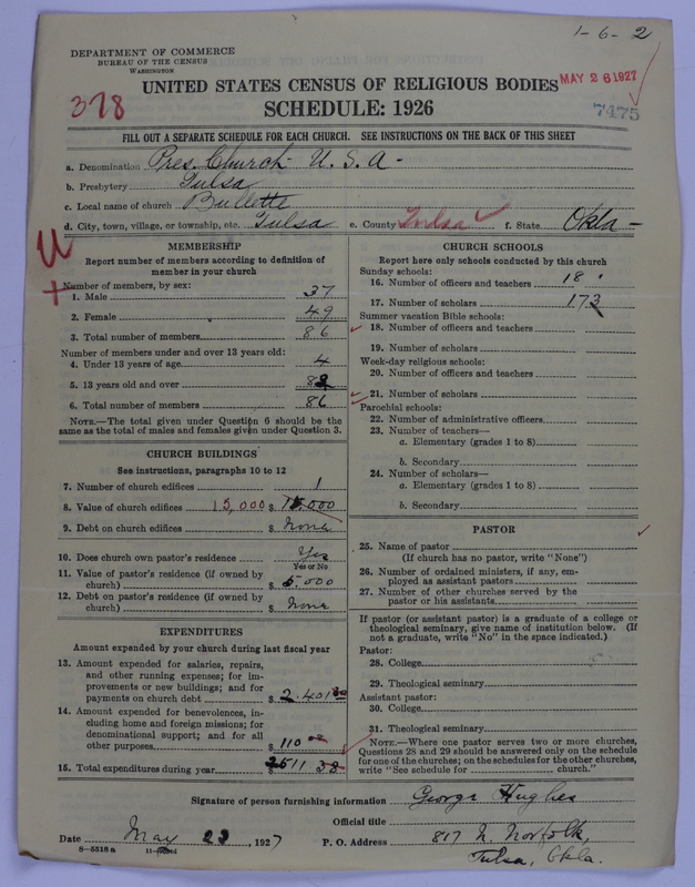Scan of Presbyterian Church in the United States of America: 7475