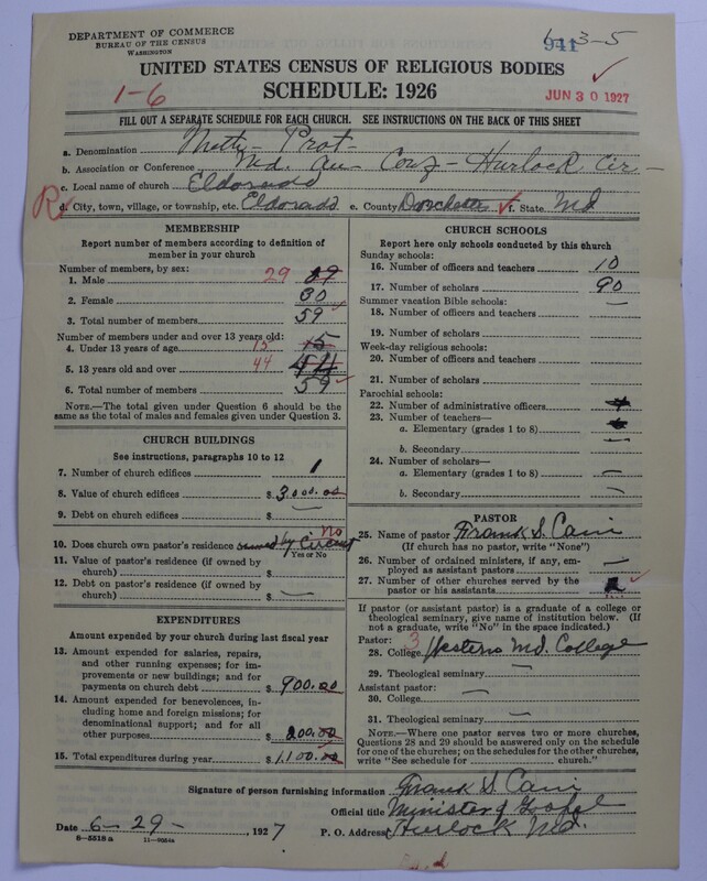 Scan of Methodist Protestant Church: 941