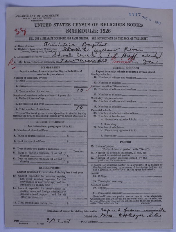 Scan of Primitive Baptists: 1117