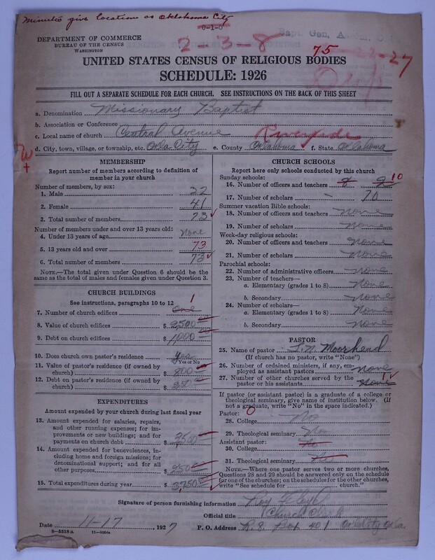 Scan of Missionary Baptist General Assembly of Oklahoma: 75