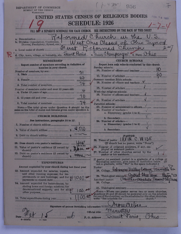 Scan of Reformed Church in the United States: 956