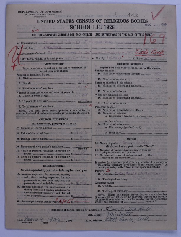 Scan of Associate Reformed Presbyterian Church: 142