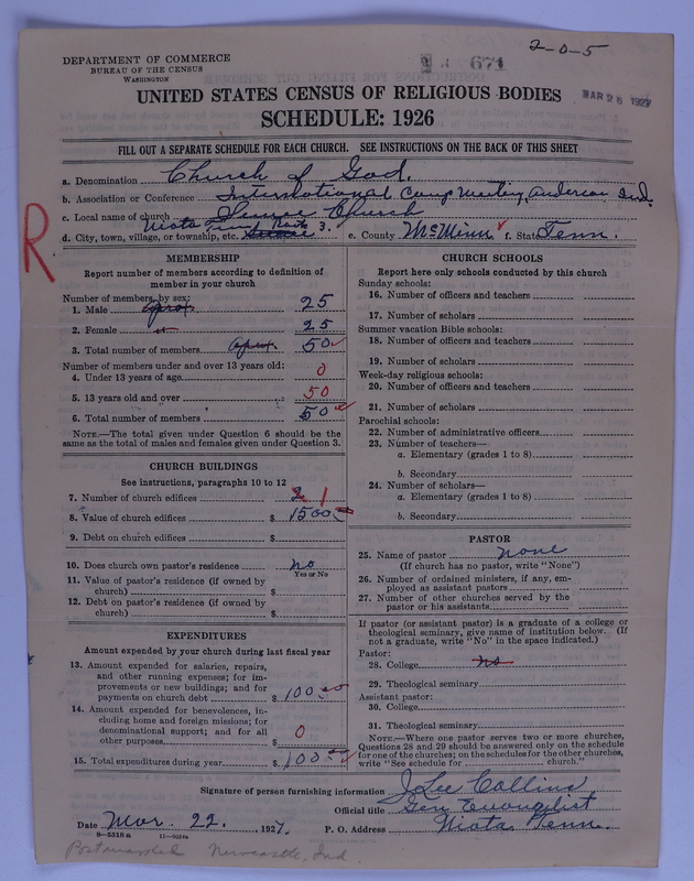 Scan of Church of God (Headquarters, Anderson, Ind.): 671