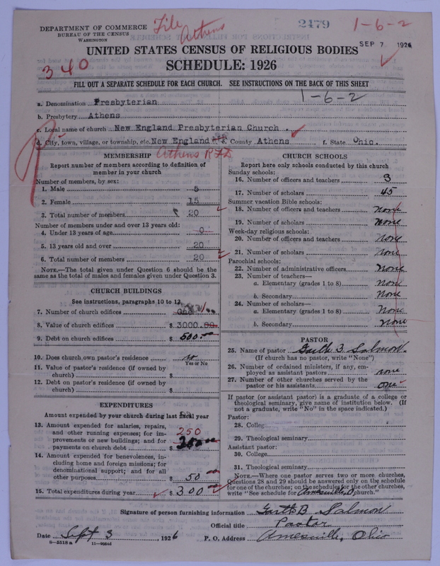 Scan of Presbyterian Church in the United States of America: 2479