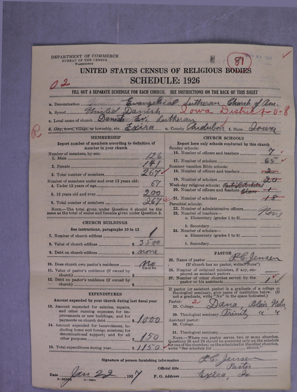 Scan of United Danish Evangelical Lutheran Church in America: 81