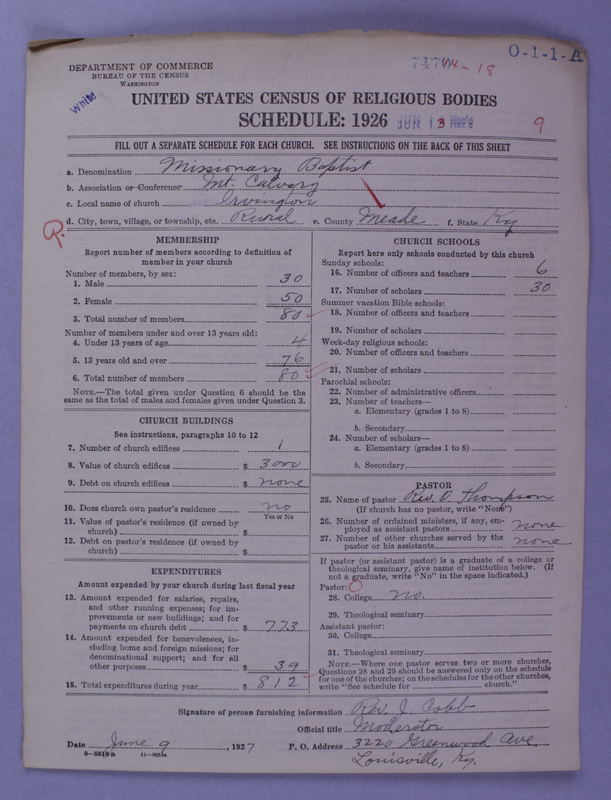 Scan of Negro Baptists: 7470