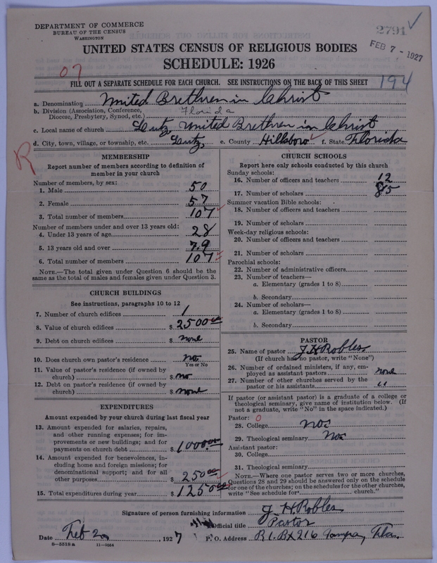Scan of Church of the United Brethren in Christ: 2791