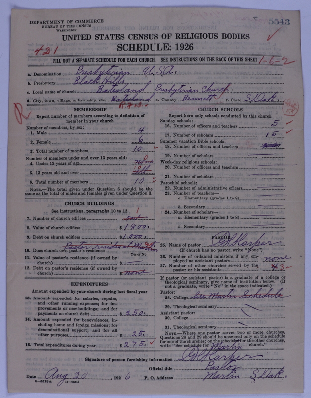 Scan of Presbyterian Church in the United States of America: 5543