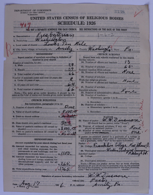 Scan of Presbyterian Church in the United States of America: 2338