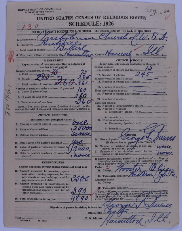Scan of Presbyterian Church in the United States of America: 3591