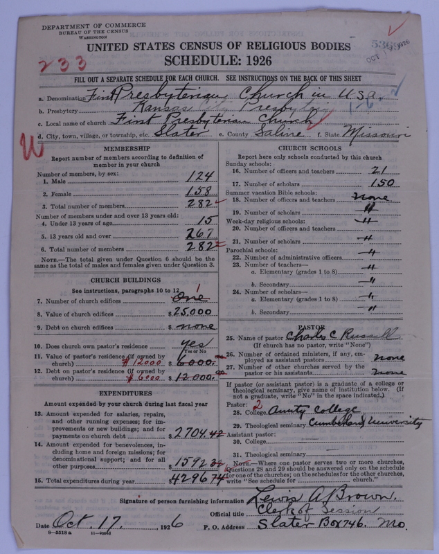 Scan of Presbyterian Church in the United States of America: 5369