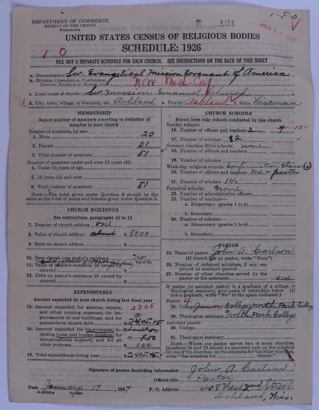Scan of Swedish Evangelical Mission Covenant of America: 121
