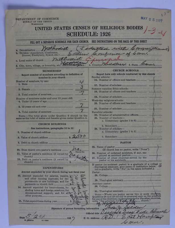 Scan of Federated Churches: 130