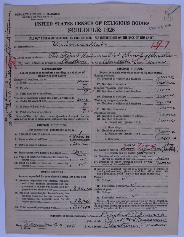 Scan of Universalist Church: 109