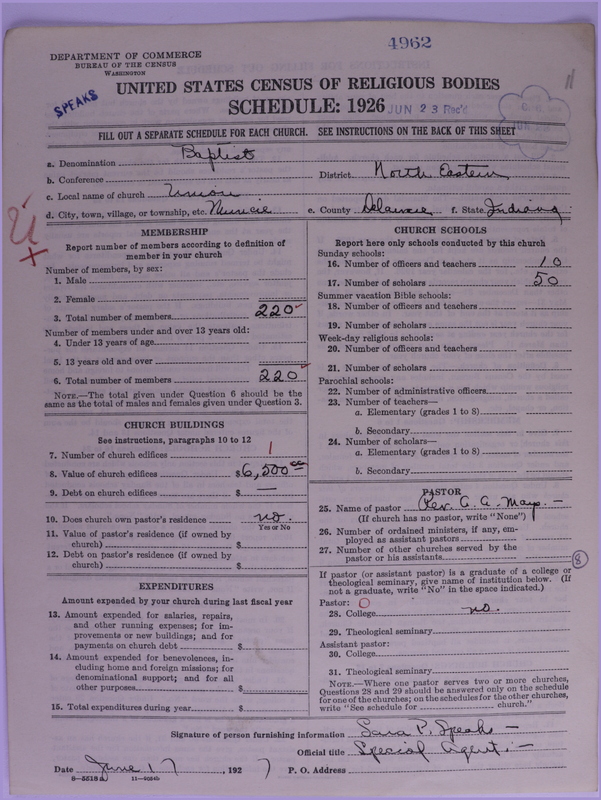 Scan of Negro Baptists: 4962